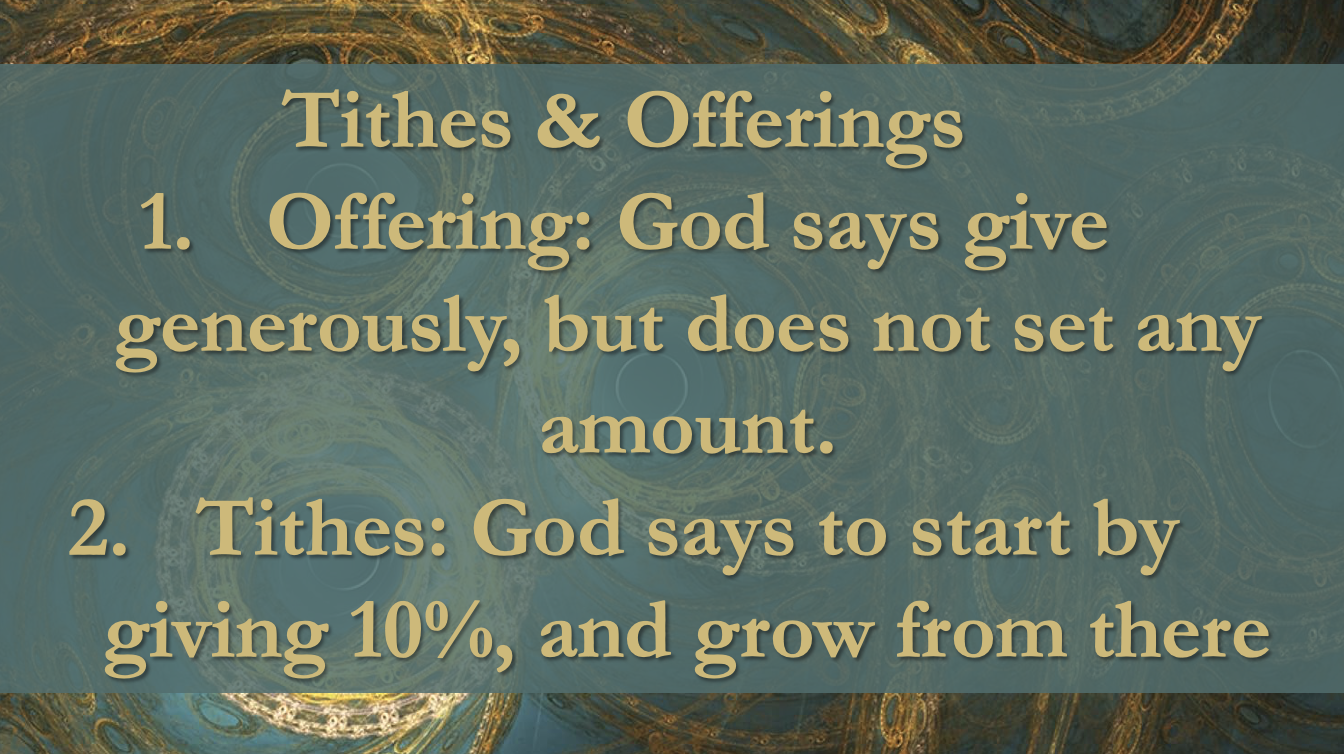 Tithes & Offerings
